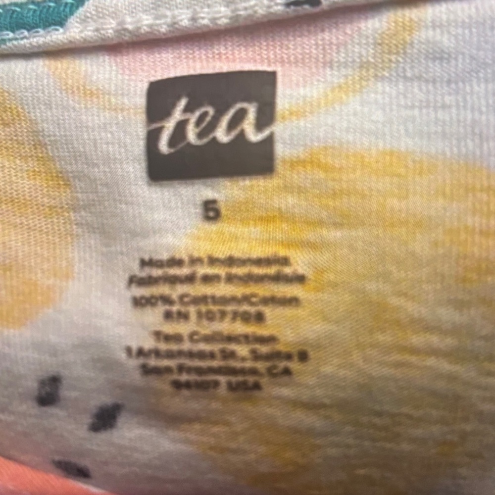Tea Collection Lemon Grapefruit Print Dress 5 Cottagecore Whimsy Playful Design - Picture 7 of 9